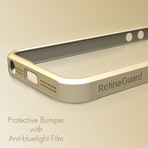 Protective Bumper with Anti-Blue Light Screen Protector
