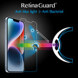 Antibacterial & Anti-Blue light Tempered Glass Screen Protector - iPhone 14 Plus / 13 Pro Max