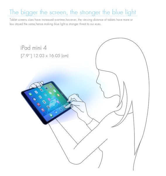 Anti Blue Light Tempered Glass Screen Protector for iPad Pro 12.9"