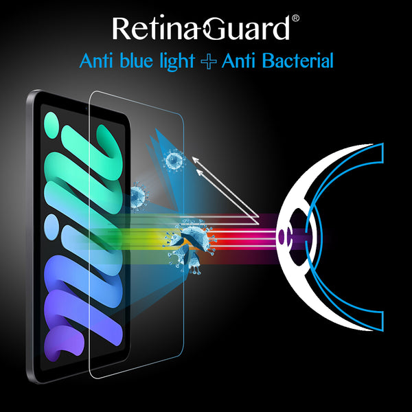 Antibacterial & Anti Blue light Tempered Glass Screen Protector - 2021 iPad mini 6 (8.3")